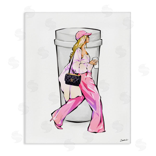stupell industries Ziwei Li | Morning Coffee Fashionista Wall Art