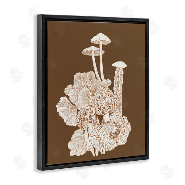 Stupell Industries Ziwei Li | Mushrooms Forest Flora Plants Arrangement Intricate Detail Wall Art