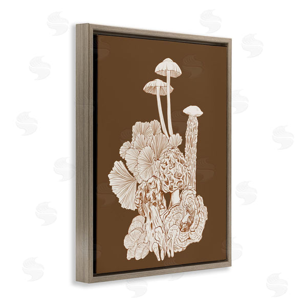 Stupell Industries Ziwei Li | Mushrooms Forest Flora Plants Arrangement Intricate Detail Wall Art