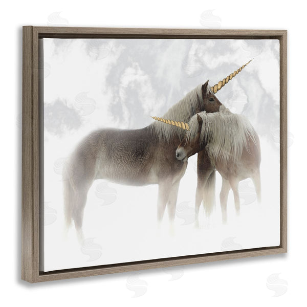 Stupell Industries Ziwei Li | Mystic Brown Unicorn Clouds