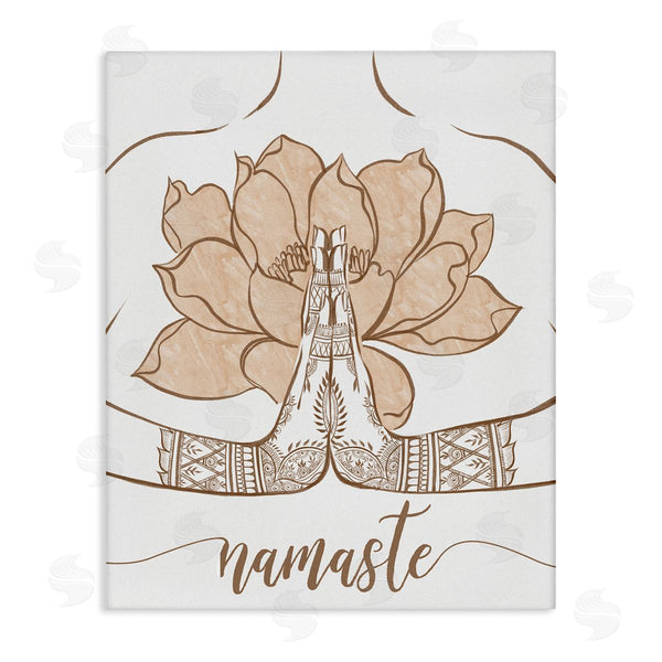 stupell industries Ziwei Li | Namaste Henna Pattern Lotus Wall Art