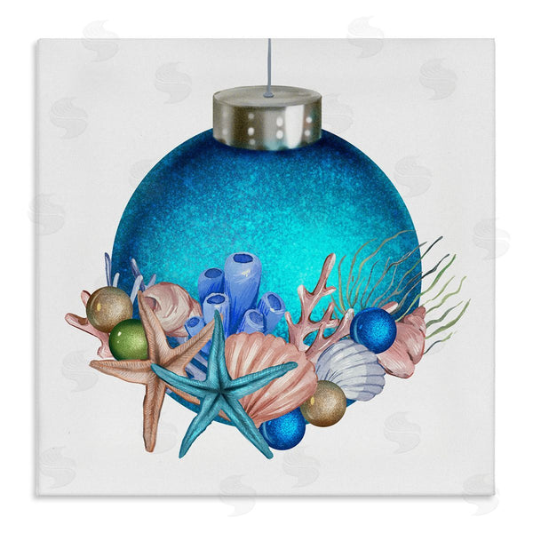 stupell industries Ziwei Li | Nautical Sea Life Holiday Ornament Wall Art