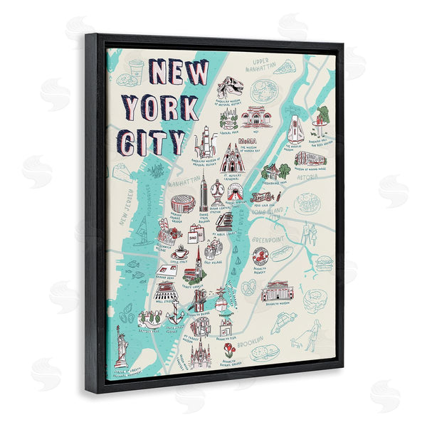 Stupell Industries Ziwei Li | New York City Tourist Attractions