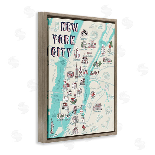 Stupell Industries Ziwei Li | New York City Tourist Attractions