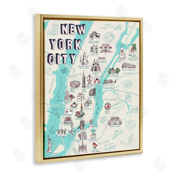 Stupell Industries Ziwei Li | New York City Tourist Attractions