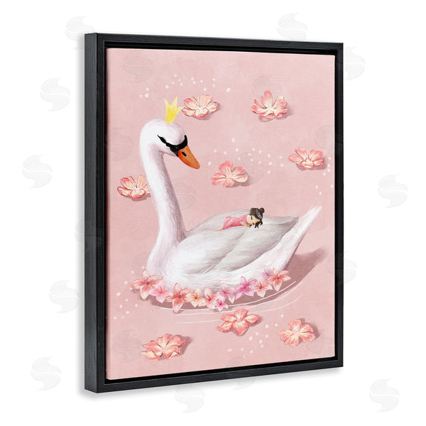 Stupell Industries Ziwei Li | Nursery Swan With Princess