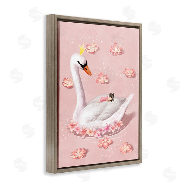 Stupell Industries Ziwei Li | Nursery Swan With Princess