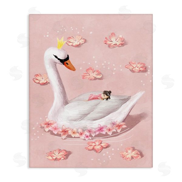 stupell industries Ziwei Li | Nursery Swan with Princess