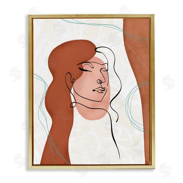 Stupell Industries Ziwei Li | Organic Female Portrait Abstract Linework