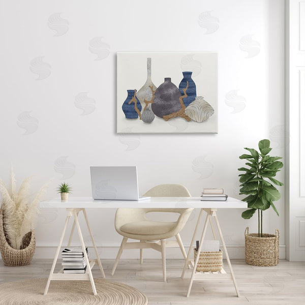 Stupell Industries Ziwei Li | Ornate Vase Still Life Leaning Driftwood Branches Wall Art
