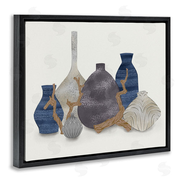 Stupell Industries Ziwei Li | Ornate Vase Still Life Leaning Driftwood Branches Wall Art