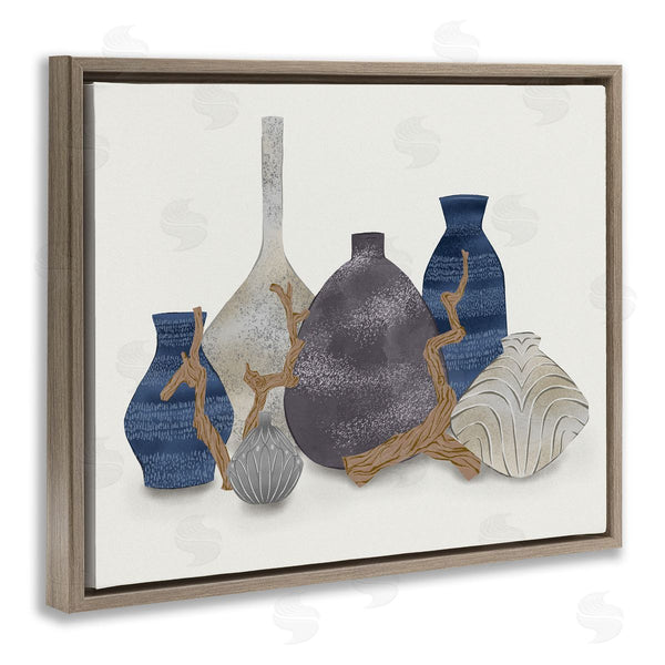 Stupell Industries Ziwei Li | Ornate Vase Still Life Leaning Driftwood Branches Wall Art