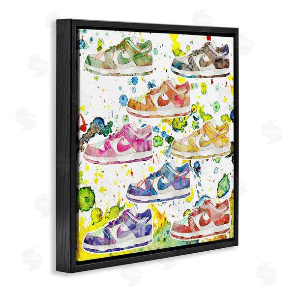 Stupell Industries Ziwei Li | Paint Splatter Sneakers