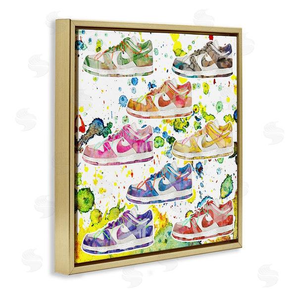 Stupell Industries Ziwei Li | Paint Splatter Sneakers