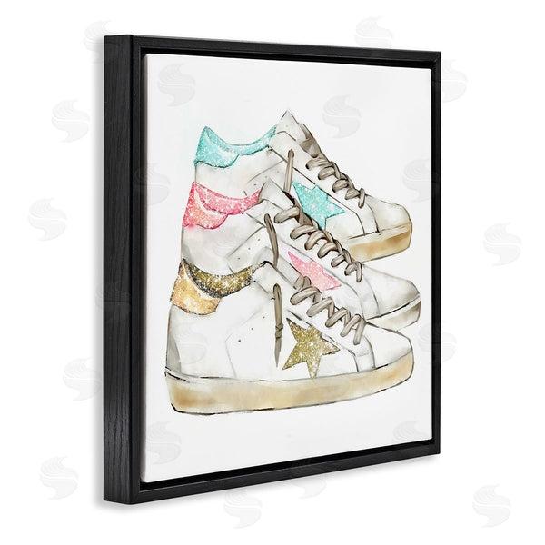 Stupell Industries Ziwei Li | Pastel Glam Fashion Sneakers Wall Art