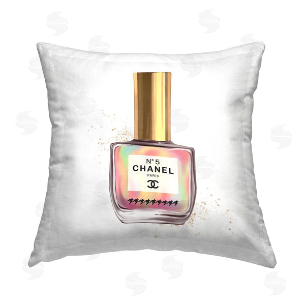 stupell industries Ziwei Li | Pastel Nail Polish Trendy Fashion Printed Throw Pillow