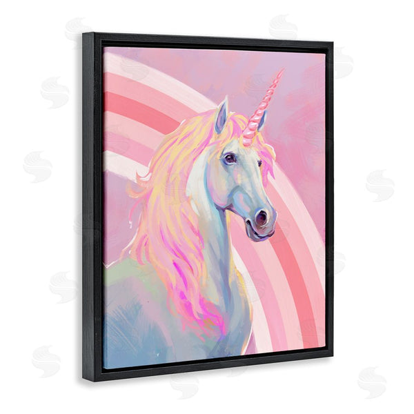 Stupell Industries Ziwei Li | Pastel Pink Unicorn Wall Art