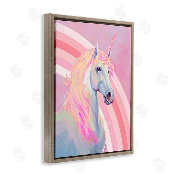 Stupell Industries Ziwei Li | Pastel Pink Unicorn Wall Art