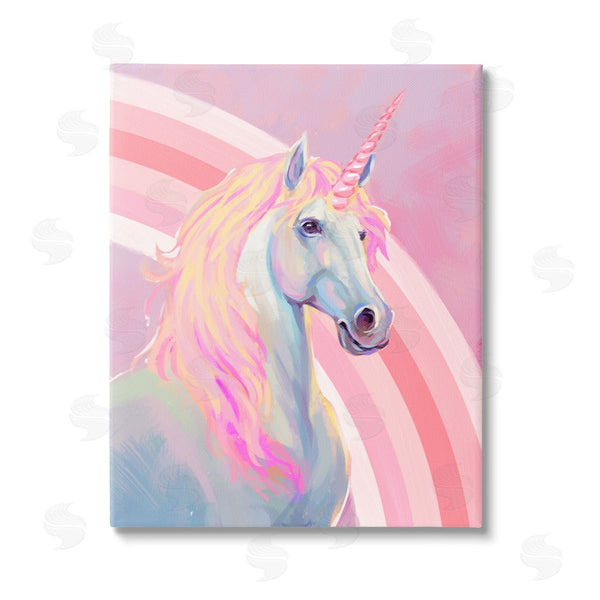 stupell industries Ziwei Li | Pastel Pink Unicorn Wall Art