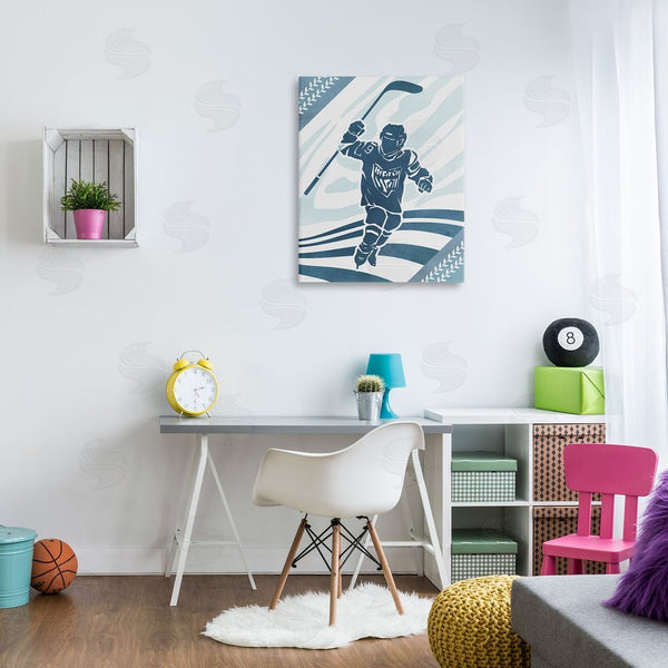 Stupell Industries Ziwei Li | Patterned Hockey Player Wall Art