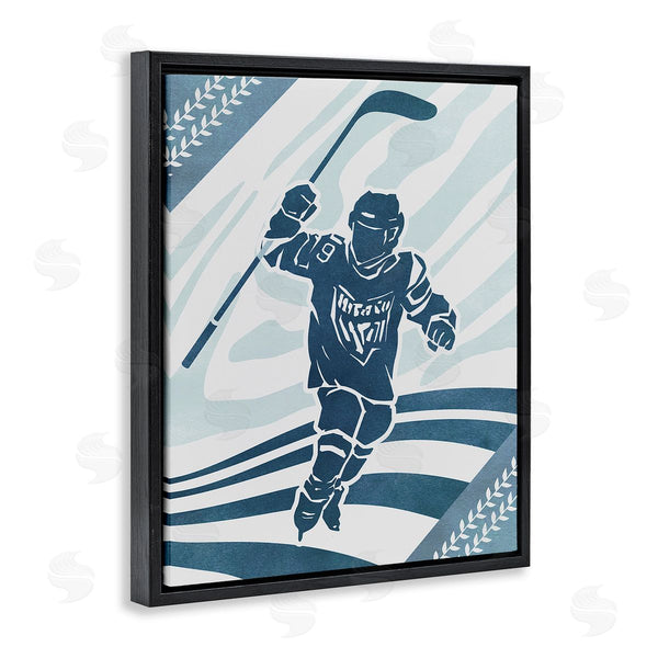 Stupell Industries Ziwei Li | Patterned Hockey Player Wall Art