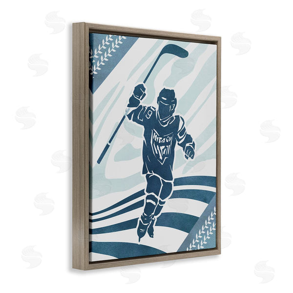 Stupell Industries Ziwei Li | Patterned Hockey Player Wall Art