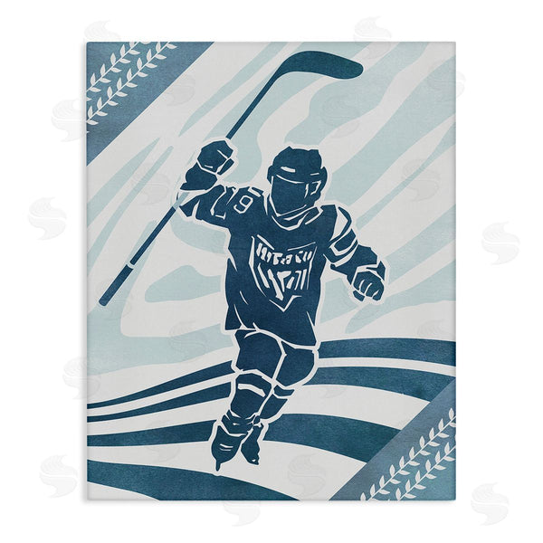 stupell industries Ziwei Li | Patterned Hockey Player Wall Art