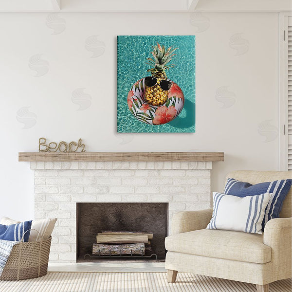 Stupell Industries Ziwei Li | Pineapple On Beach Tube Wall Art