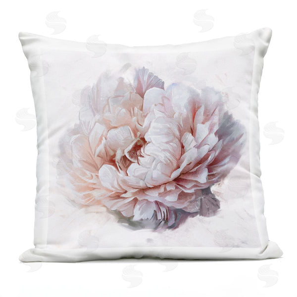 Stupell Industries Ziwei Li | Pink Blooming Peony Blossom Printed Throw Pillow