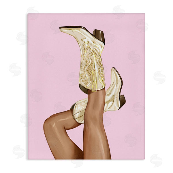 stupell industries Ziwei Li | Pink Country Cowgirl Boots