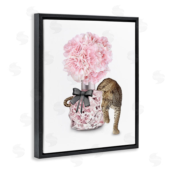 Stupell Industries Ziwei Li | Pink Fashion Floral Bouquet Leopard