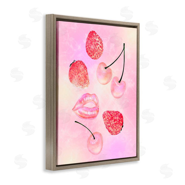 Stupell Industries Ziwei Li | Pink Fruits And Kisses Wall Art