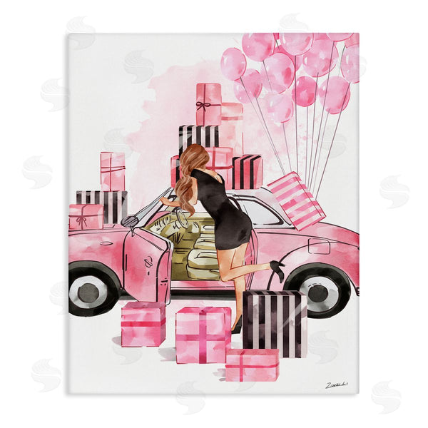 Stupell Industries Ziwei Li | Pink Glam Car Gift Boxes