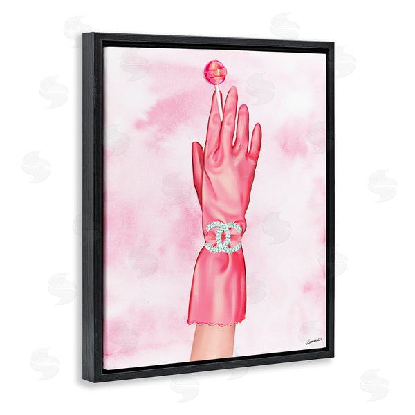 Stupell Industries Ziwei Li | Pink Glamorous Glove Wall Art