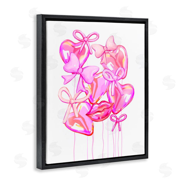 Stupell Industries Ziwei Li | Pink Heart And Bow Balloons Wall Art