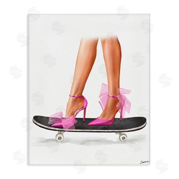 stupell industries Ziwei Li | Pink Heels on Skateboard Wall Art