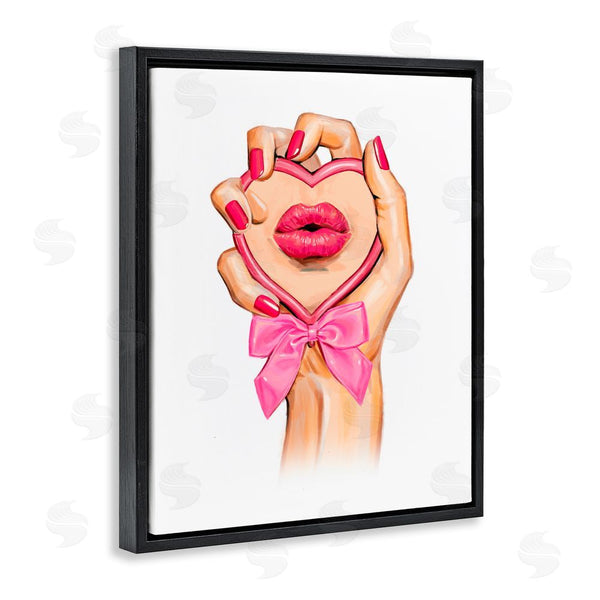 Stupell Industries Ziwei Li | Pink Lips In Mirror Wall Art