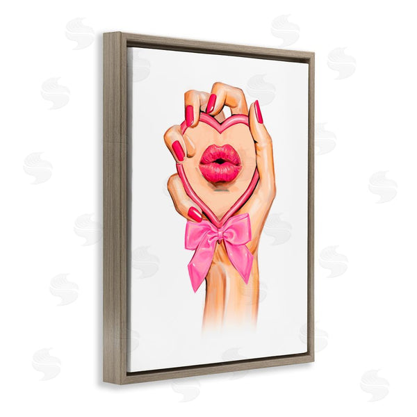 Stupell Industries Ziwei Li | Pink Lips In Mirror Wall Art