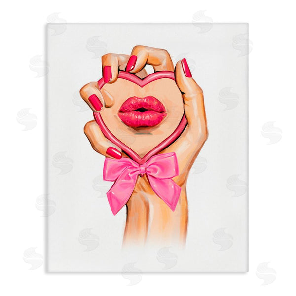 stupell industries Ziwei Li | Pink Lips in Mirror Wall Art