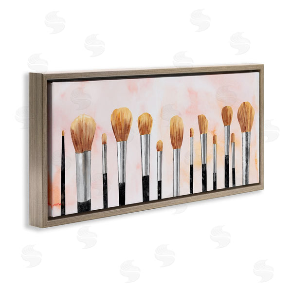 Stupell Industries Ziwei Li | Pink Makeup Brush Collection