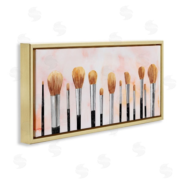 Stupell Industries Ziwei Li | Pink Makeup Brush Collection