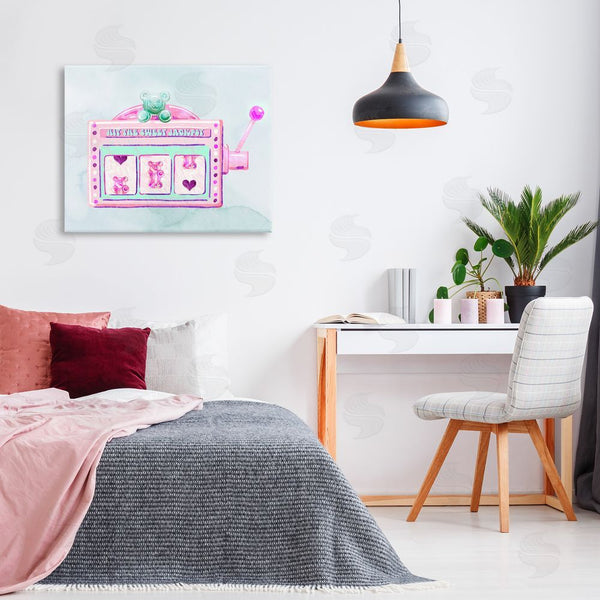 Stupell Industries Ziwei Li | Pink Pastel Slots Wall Art