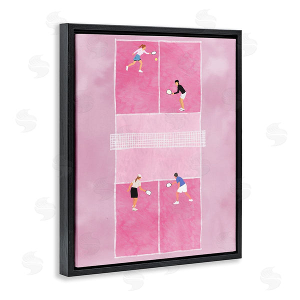 Stupell Industries Ziwei Li | Pink Pickleball Court Wall Art