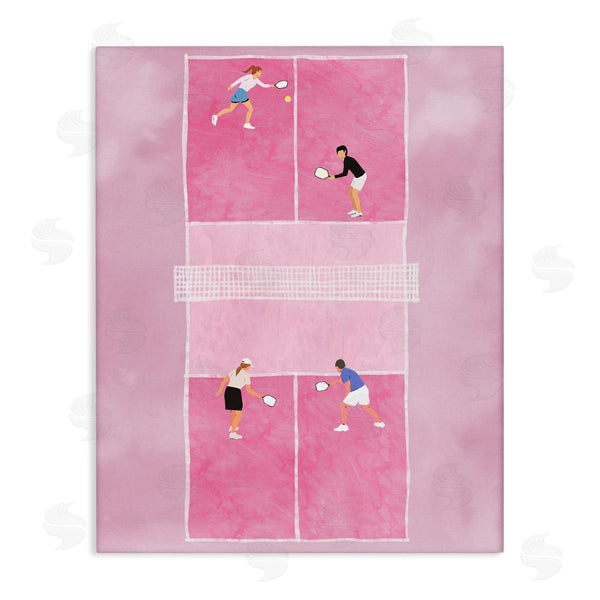 stupell industries Ziwei Li | Pink Pickleball Court Wall Art