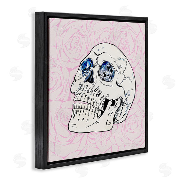 Stupell Industries Ziwei Li | Pink Roses Crystal Eyes Skull Wall Art