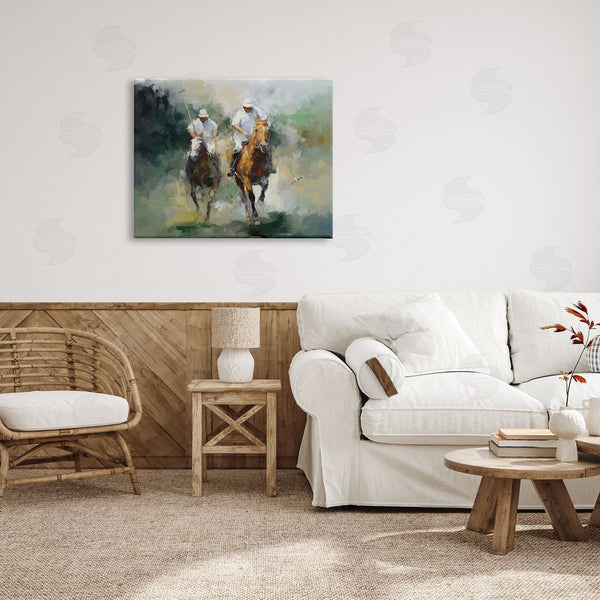 Stupell Industries Ziwei Li | Polo Players On Horses Wall Art