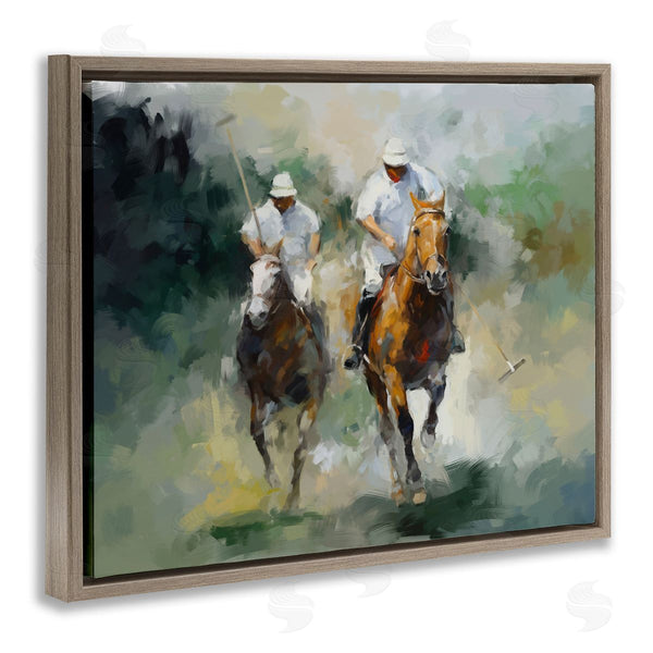 Stupell Industries Ziwei Li | Polo Players On Horses Wall Art