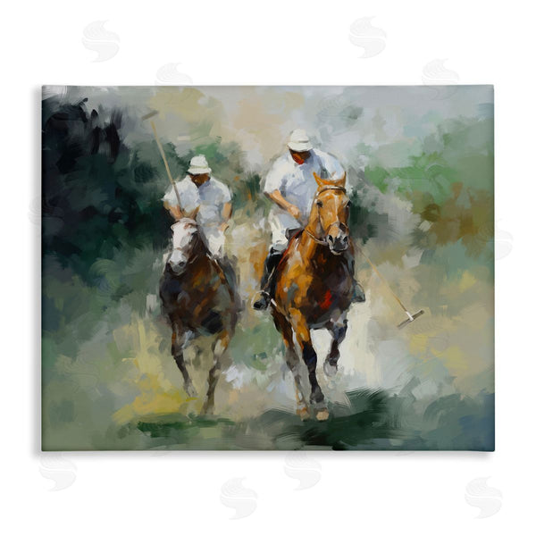 stupell industries Ziwei Li | Polo Players on Horses Wall Art