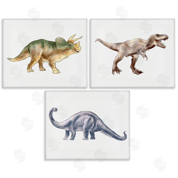stupell industries Ziwei Li | Pre-Historic Dinosaurs Walking Wall Art