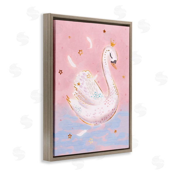 Stupell Industries Ziwei Li | Princess Swan In Purple Lake